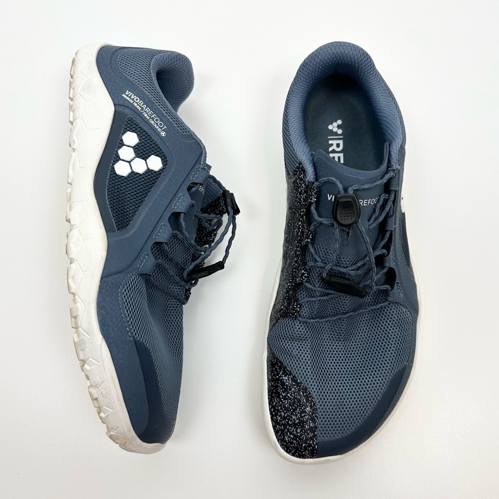 Vivo Barefoot Women's Navy Blue and White Athletic Shoes